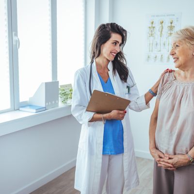 Shot of a senior woman having a consultation with her doctor.