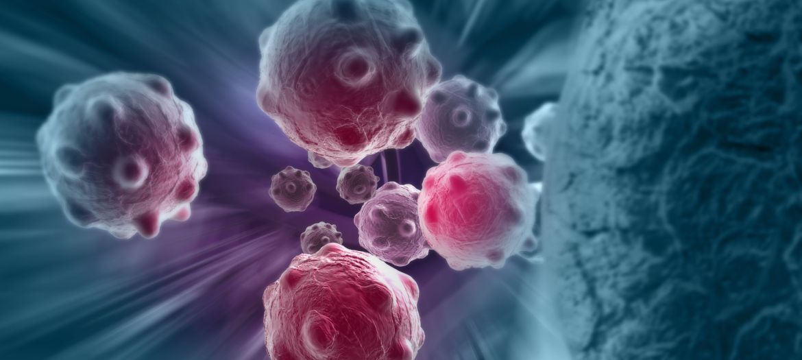 cancer cell made in 3d software
